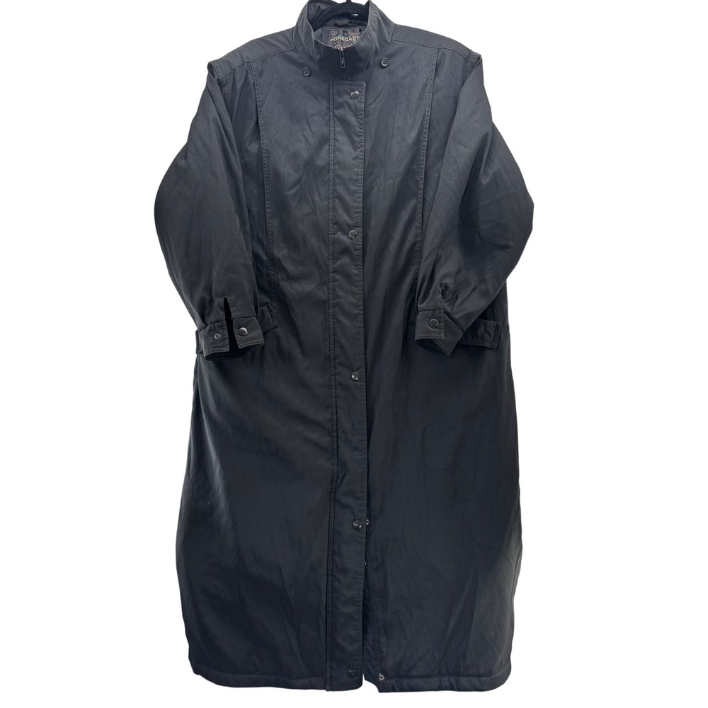 Forecaster of Boston Women's L Long Maxi Coat Lined Rainwear Jacket Classic